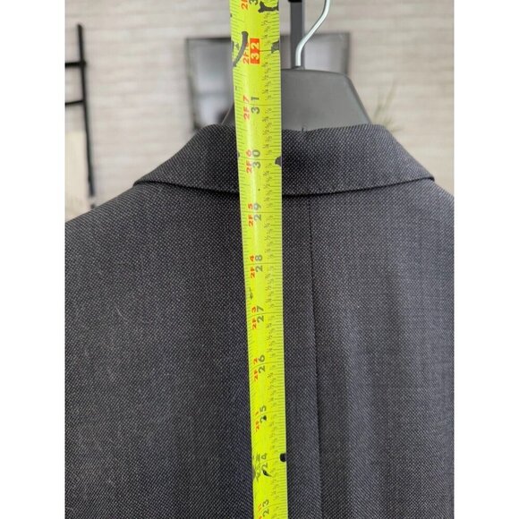 Alton Lane Virgin Wool Grey w purple lining Mens Two Button Blazer Jacket - Picture 4 of 6